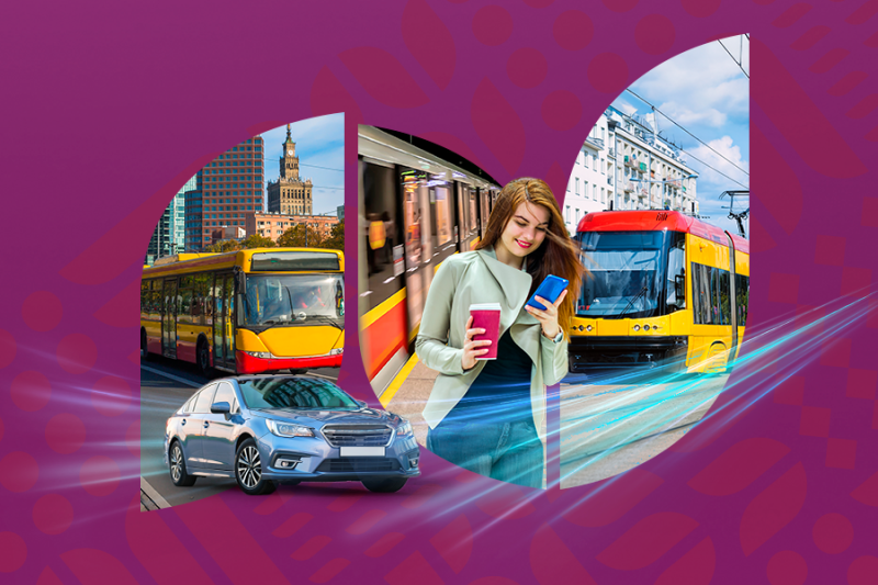 grafika dotycząca dojazdu do galerii Młocin