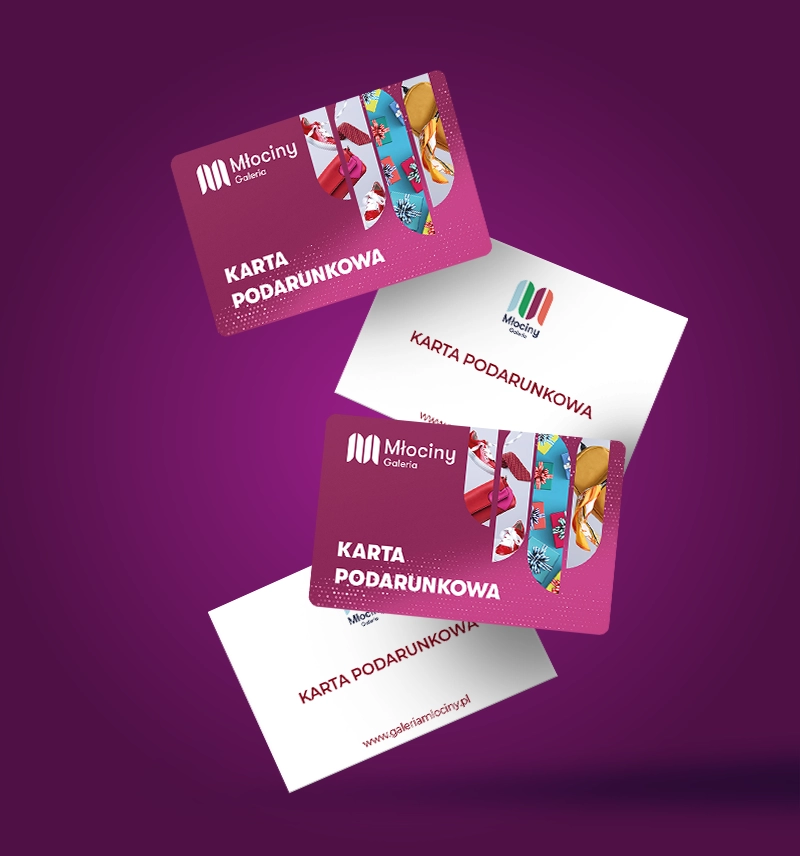 grafika karty podarunkowej galerii młociny